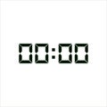 digital clock icon, vector Royalty Free Stock Photo
